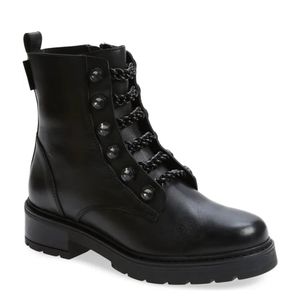 New KURT GEIGER LONDON Bax Crystal & Chain Combat Boot